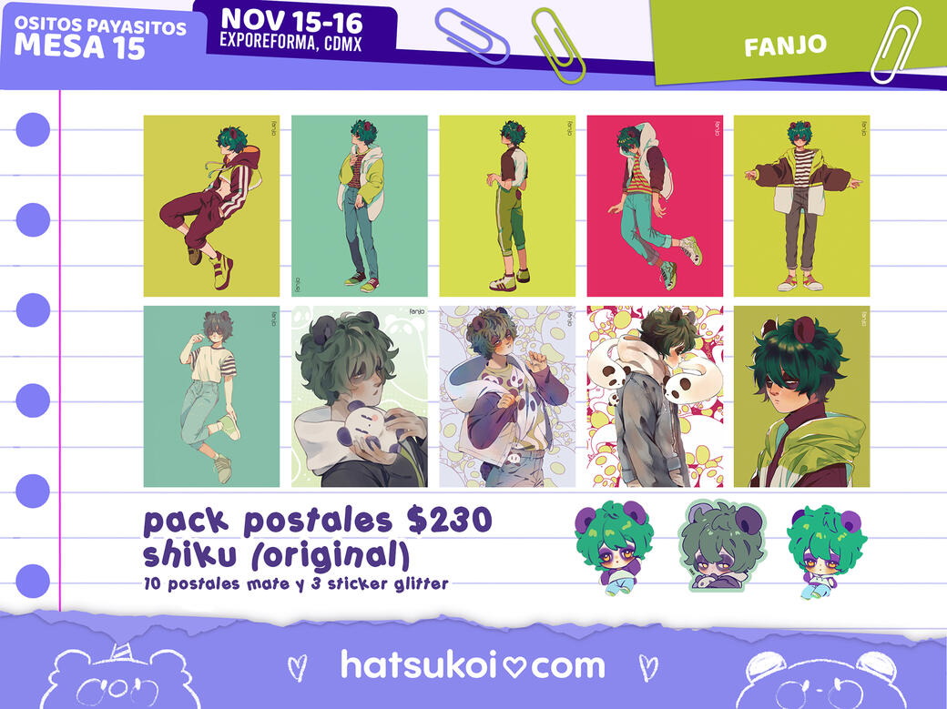 pack postal shiku pack postal shiku